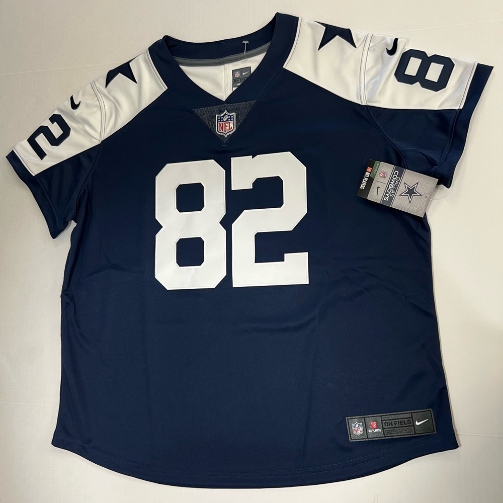 NFL Blue and White Boxy Fitted Jersey - Picture 8 of 16